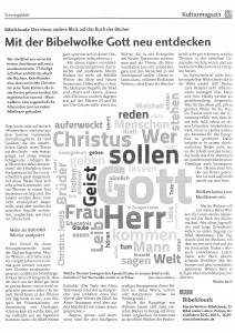Artikel im katholischen Sonntagsblatt der Diözese-Rottenburg Stuttgart, Februar 2013